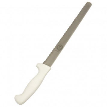 Нож 30см пластиковая ручка широкие зубчики