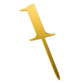 Топпер Цифра 1 золото 5*8,5м