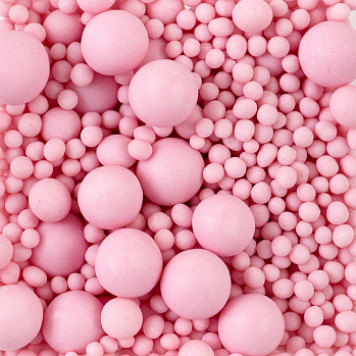 Посыпки рисовые матовые Розовый, 100г