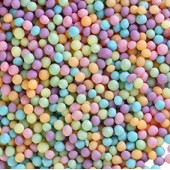 Посыпки рисовые матовые Оранжевый, голубой, сиреневый, изумруд, розовый, желтый, 100г