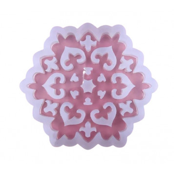 Силиконовая форма №233 Снежинка №4 (19см)