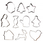 Набор форм для печенья «Зимний вкус», металл, 9 шт