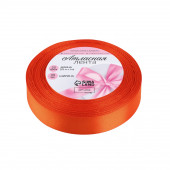 Лента атласная, 20 мм, 23±1 м, оранжевая №164