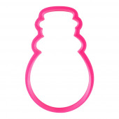 Вырубка для пряника Снеговик мини пластик, 9см