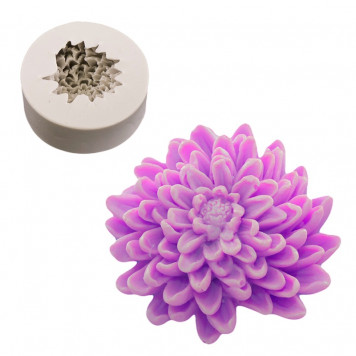 Силиконовый молд Хризантема 5,5см