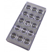 Форма для шоколада (поликарбонат) EMISFERO, Bake ware, 15 ячеек
