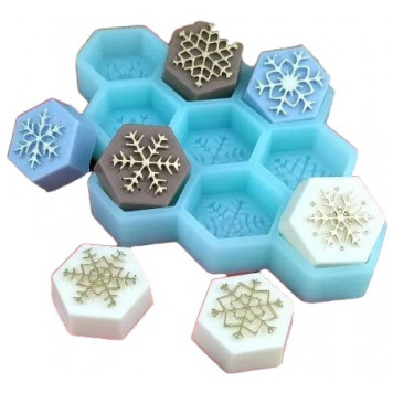 Силиконовая форма 2007 Снежинка 1