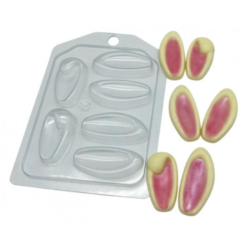 Форма пластиковая Заяц/Ушки мини