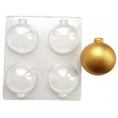 Форма для шоколада НОВОГОДНИЕ ШАРЫ (6) 7см / 4 шт