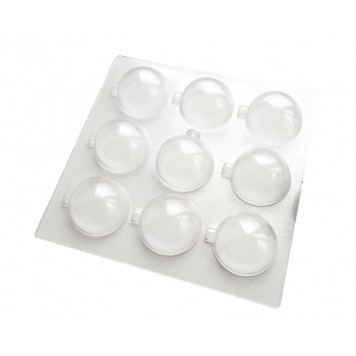 Форма для шоколада НОВОГОДНИЕ ШАРЫ 5см / 9 шт