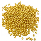 Шарики криспи золото 3-6мм, 50г
