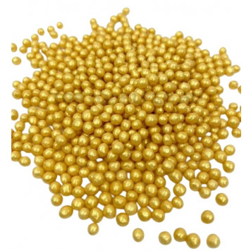 Шарики криспи золото 3-6мм, 50г