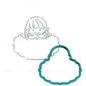 Трафарет+форма Маленькая девочка 2