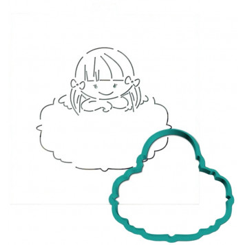 Трафарет+форма Маленькая девочка 2