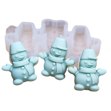 Молд Снеговики конфетки