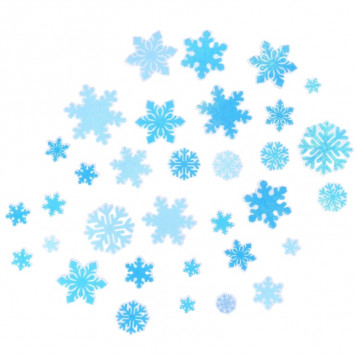 Картинки на вафельной бумаге резные "Снежинки"