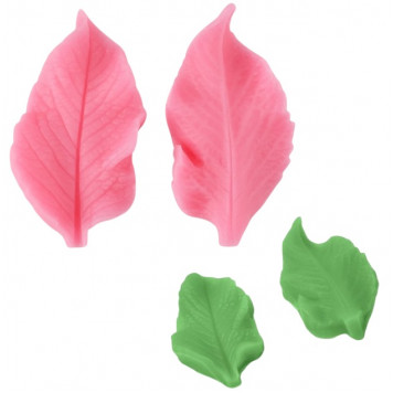 Молд 7,5х8х1 см "Лист розы" цвет МИКС   6887493