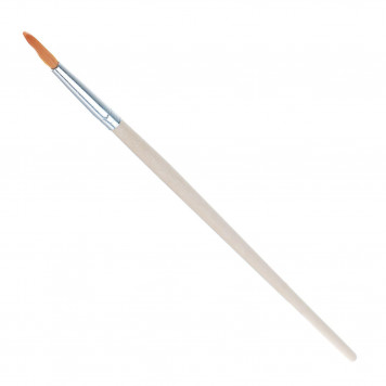 Кисть синтетика круглая № 6 ручка дерево