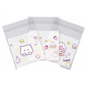 Пакет БОПП с липкой лентой, "Корейский стиль", 7*7+3см МИКС