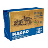 Масло сливочное 72,5% Из-за гор Алтая, 180г