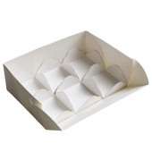 Коробка 6 моти 17*12*5 белая