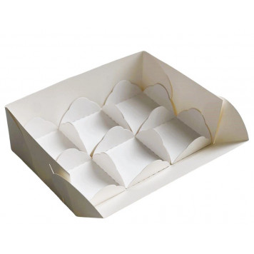 Коробка 6 моти 17*12*5 белая