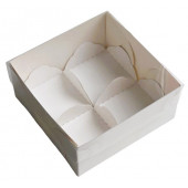 Коробка 4 моти 12*12*5 белая