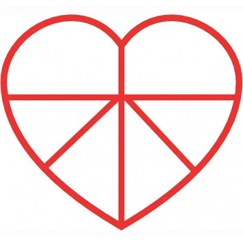 Вырубка Сердце №7, 14см