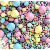 Посыпки рисовые матовые Голубое, желтое, розовое, изумруд, сиреневое, 100г