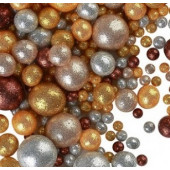 Посыпки Глиттер Бронза, золото, янтарный, серебро, 50г