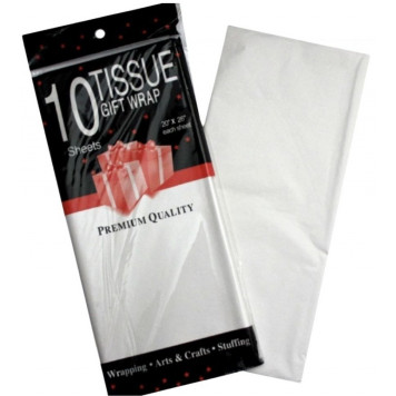 Бумага тишью Белая, 10 листов