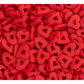 Посыпки Сердца красные двойные с наклоном, 50г