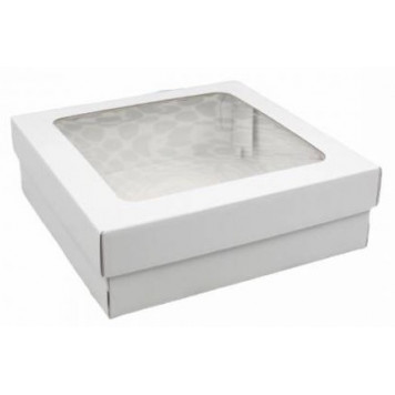 Коробка 30*30*8 с окном 1/25