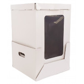 Коробка 32*32*50 с окном и подносом 1/10