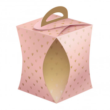 Коробка для кулича d=124мм Пастель