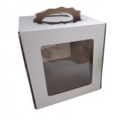 Коробка 28*28*30 с ручкой и 3 окнами