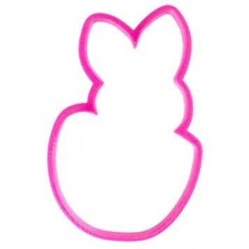 Вырубка для пряника Зайка в яйце пластик, 10,5см
