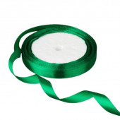 Лента атласная Малахит (118) 10 мм, 10 метров ЦНП