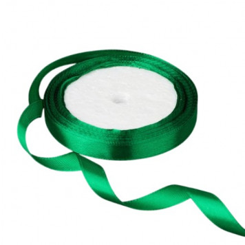 Лента атласная Малахит (118) 10 мм, 10 метров ЦНП