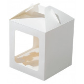 Коробка 12*12*16 для кулича 2 окна