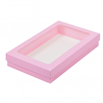 Коробка для клубники 25*15*4 розовая