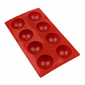 Силикон. форма Полусфера 57мм, 8 ячеек