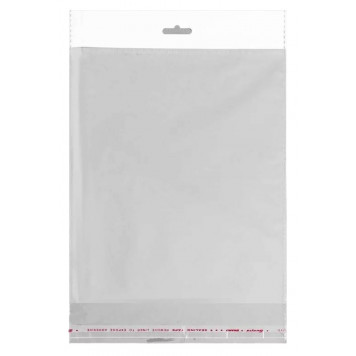 Пакет БОПП с клеевым клапаном 35 х 48/4 см, 30 мкм