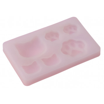 Молд 7,7х5х0,7 см "Котик", цвет прозрачный