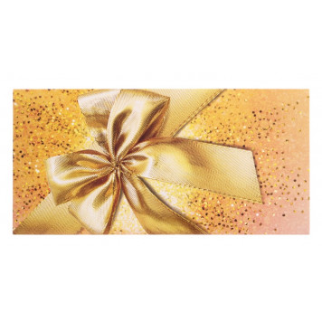 Конверт для денег "Золотой бант" 16,5 х 8 см