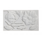 Молд 19х11.3х1,2 см "Магнолия", цвет белый