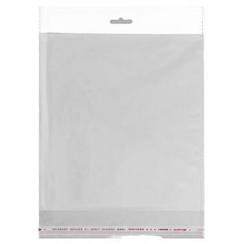 Пакет БОПП с клеевым клапаном 22 х 25/4 см, 30 мкм