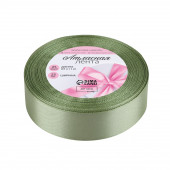 Лента атласная, 25 мм, 23±1 м, фисташковая №65