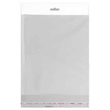 Пакет БОПП с клеевым клапаном 18 х 20/4 cм, 25 мкм