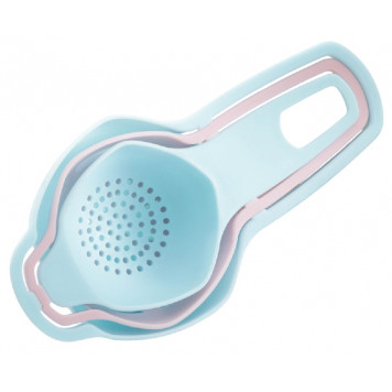 Набор для выпечки 3 предмета: ситечко, сепаратор для яиц, воронка, цвета МИКС